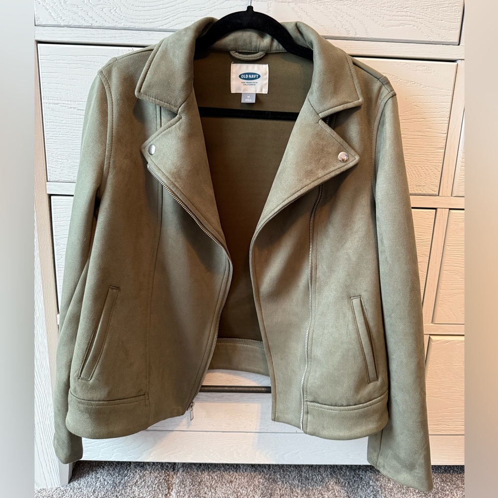 ‼️DONATING SOON Old Navy Faux Suede Jacket M